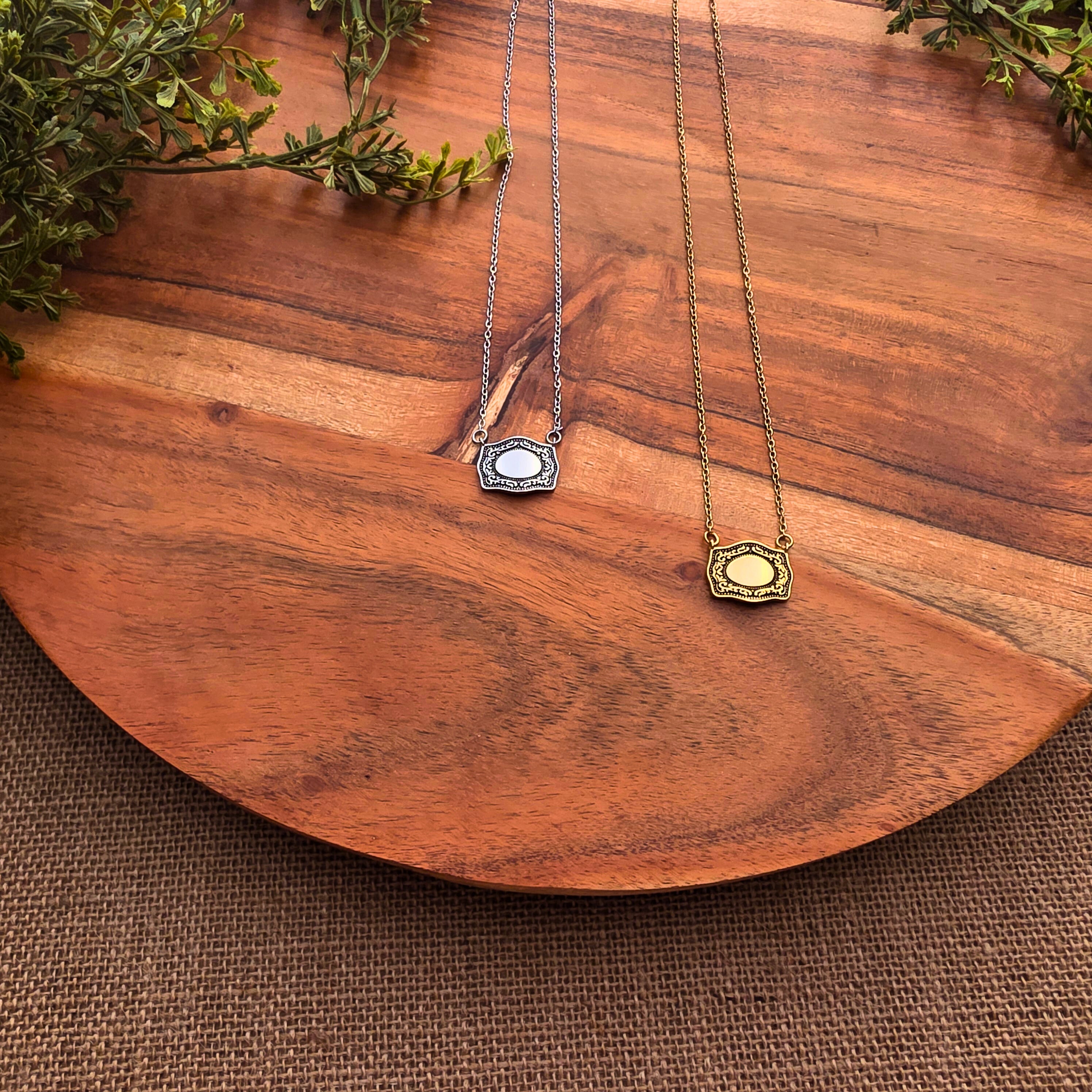 Belt Buckle Necklace