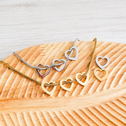Open Heart Bracelets