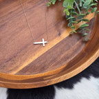 Horizontal Cross Necklace