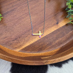 Horizontal Cross Necklace