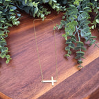 Horizontal Cross Necklace