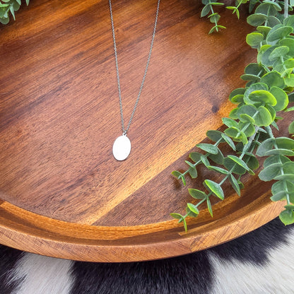 Oval Pendant Necklace