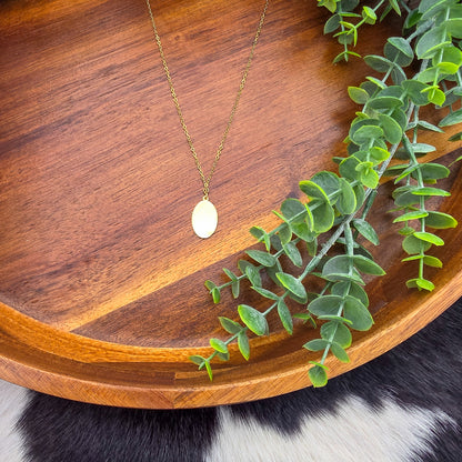 Oval Pendant Necklace