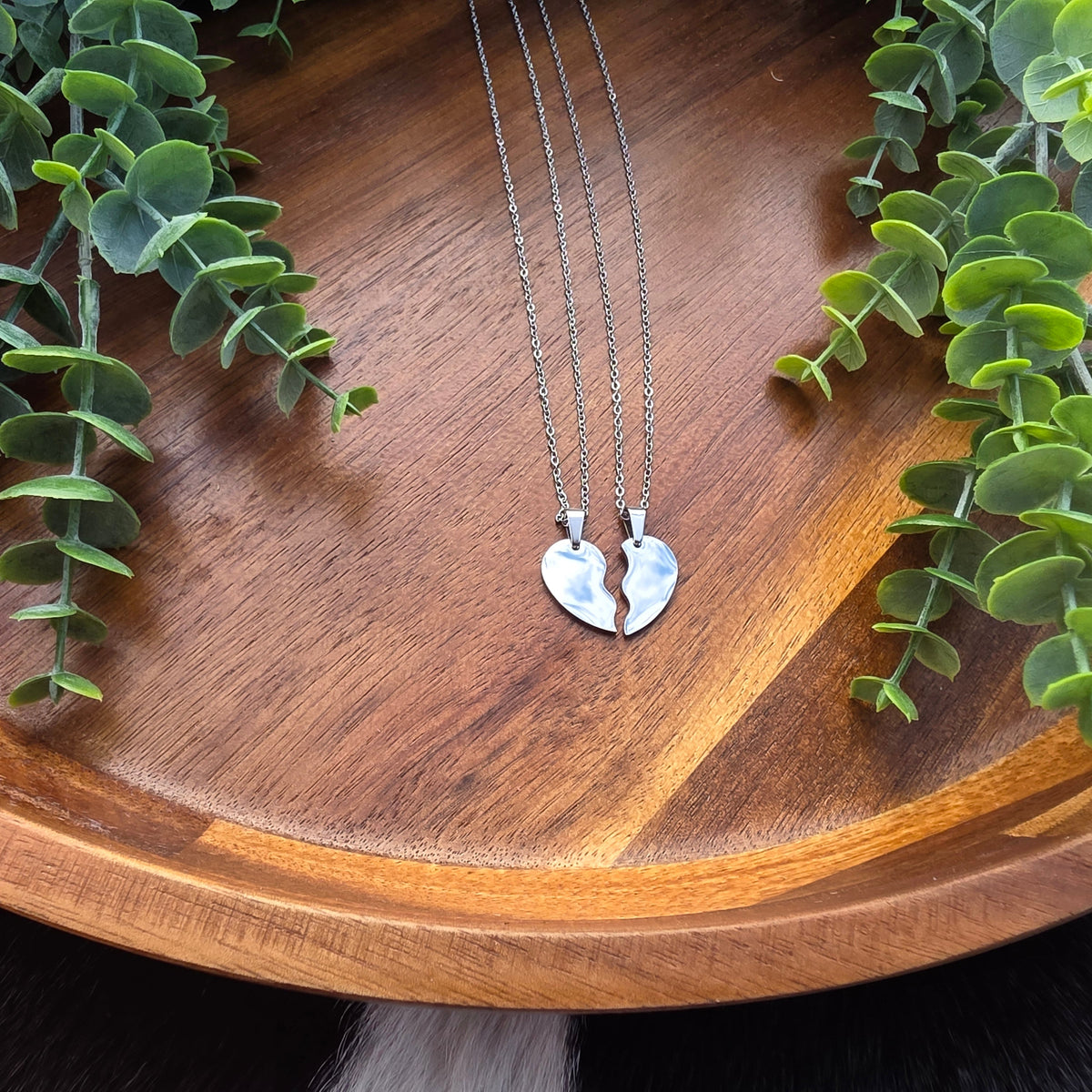 BFF Split Heart Necklace Set