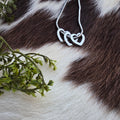 Open Heart Trio Necklace