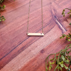 Birthstone Bar Necklace