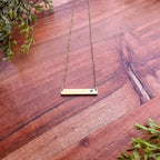 Birthstone Bar Necklace