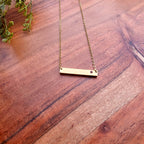 Birthstone Bar Necklace