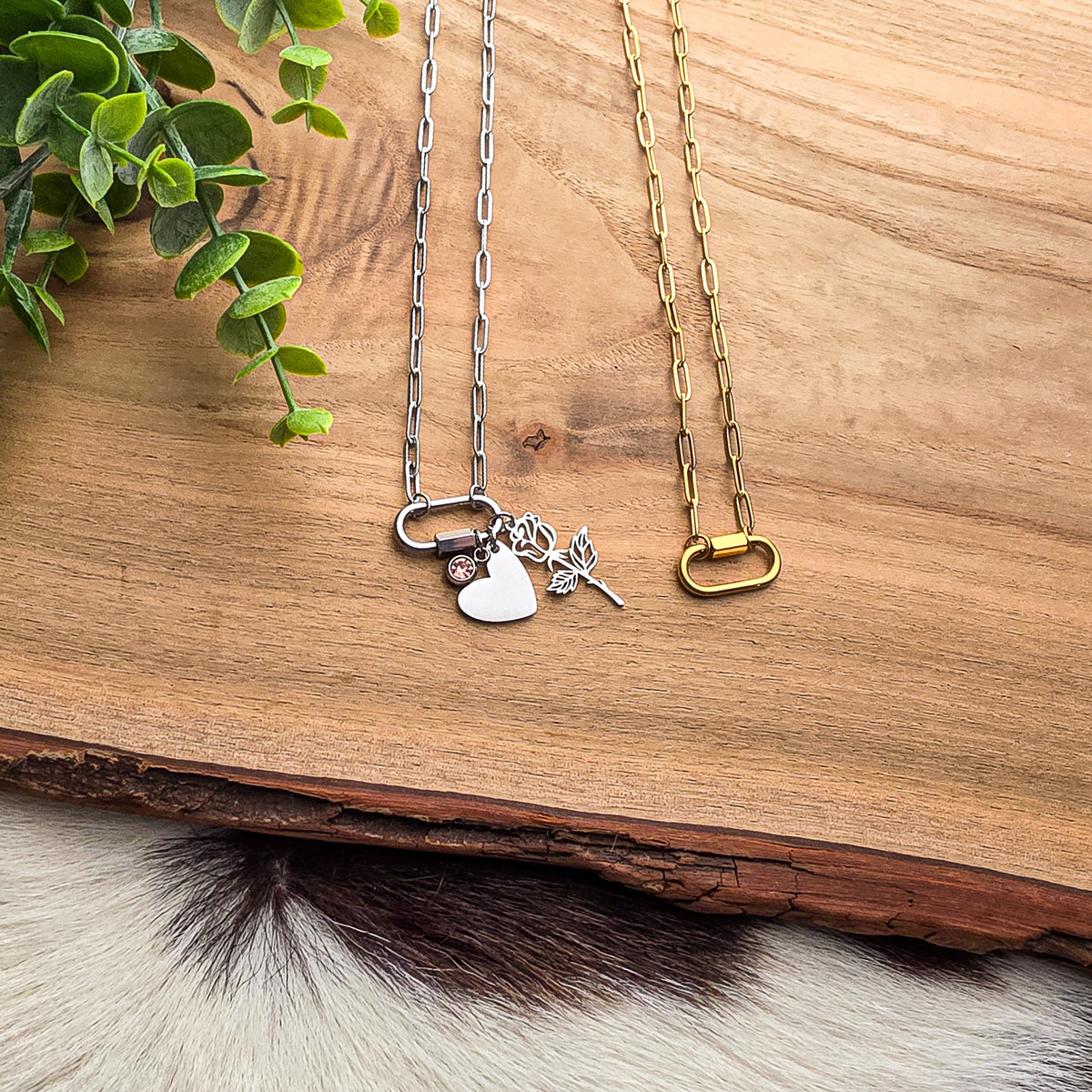 Build Your Own Carabiner Charm Necklace