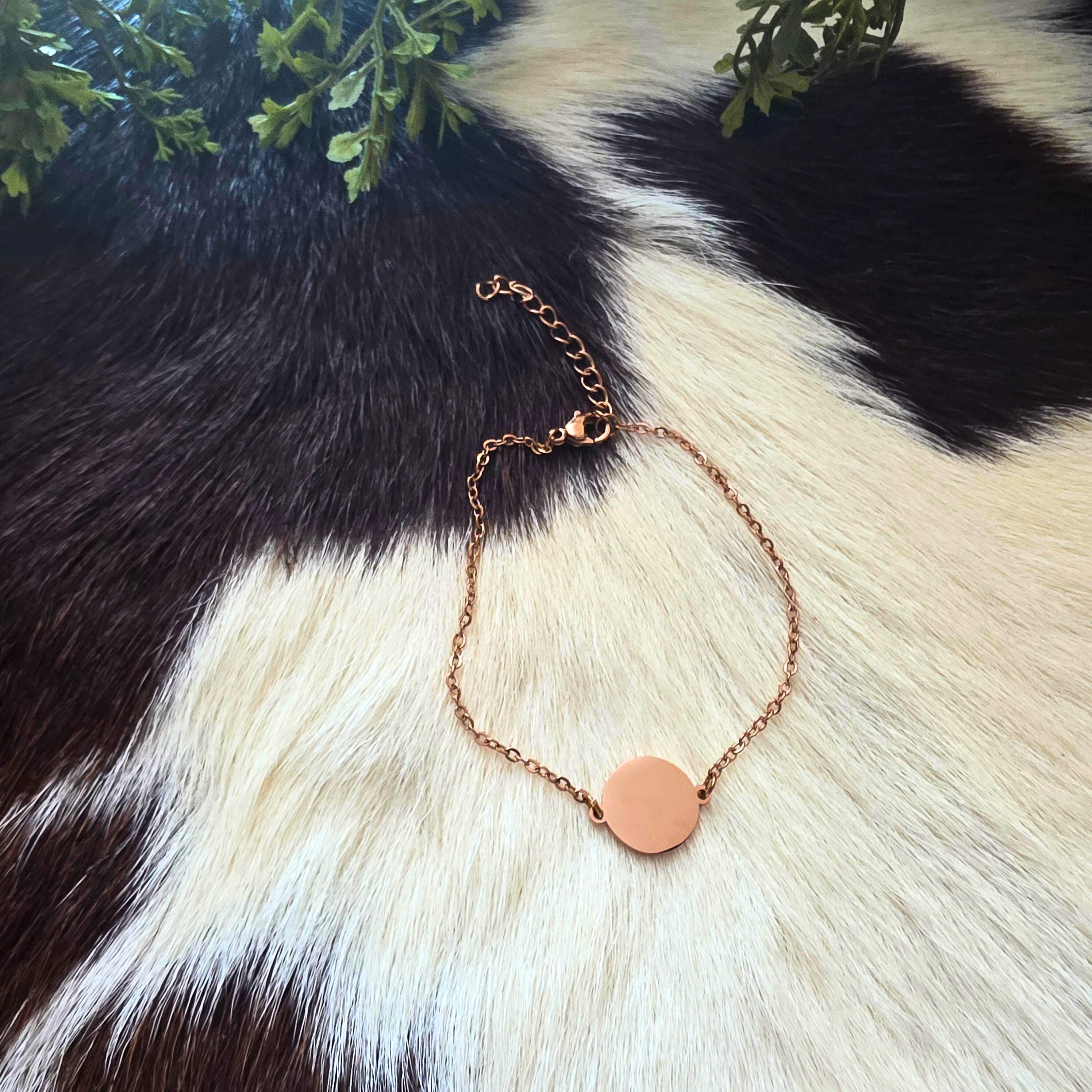 Round Bracelet with Cable Chain