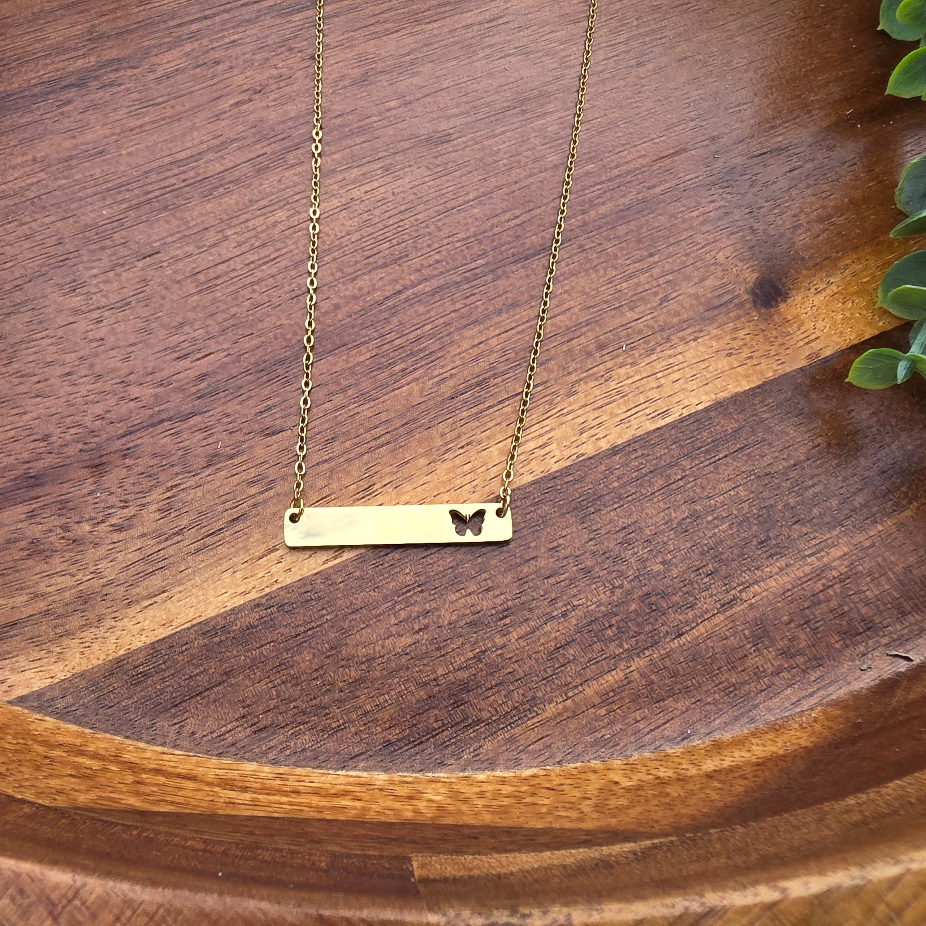 Butterfly Cutout Necklace