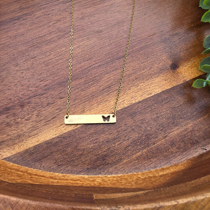 Butterfly Cutout Necklace