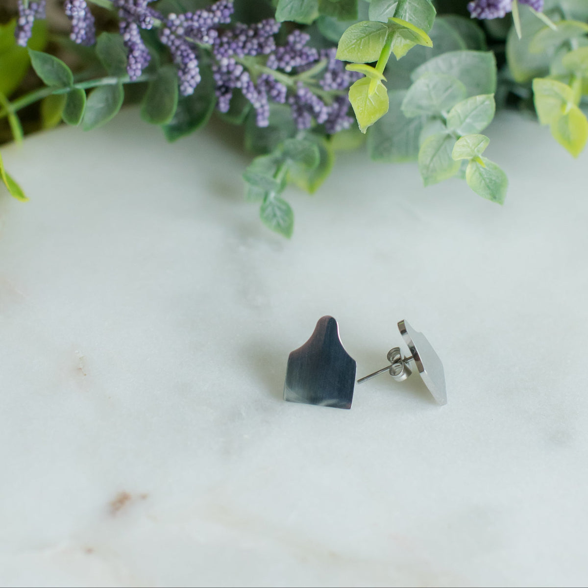 Ear Tag Stud Earrings