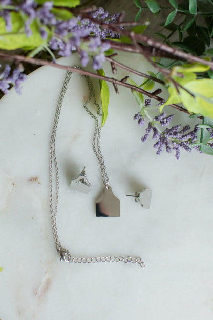 Ear Tag Pendant Necklace