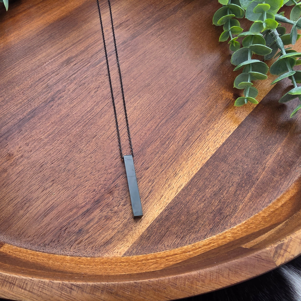 Large 4-Sided Vertical Bar Necklace