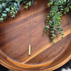 Large 4-Sided Vertical Bar Necklace