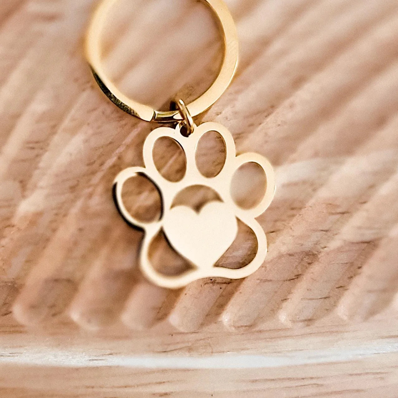 Paw Print Keychain